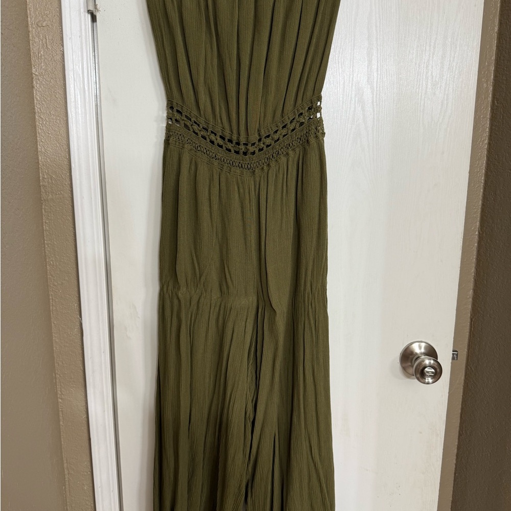 Liberty Love Green Strapless romper